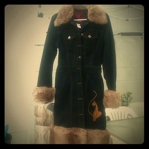 Baby Phat Jean and Fur Coat/Dress